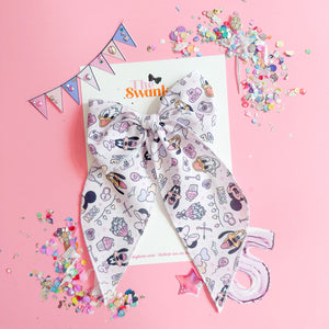 Valentine's Day Minnie and Mickey Fable Hair Bows