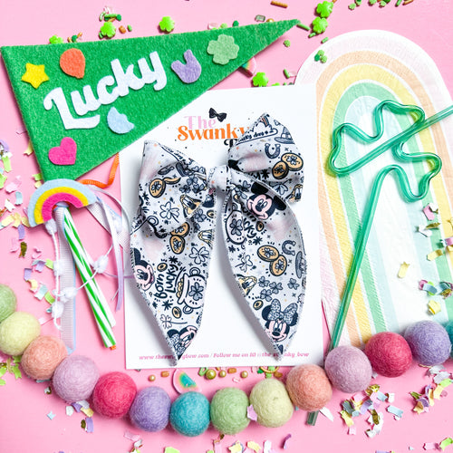 Midi Mickey St Paddy's Day Fable Hair Bow